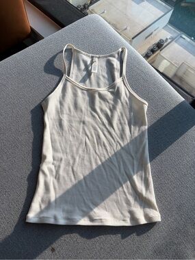 SKIMS Cotton Jersey Scoop Cami in Bone